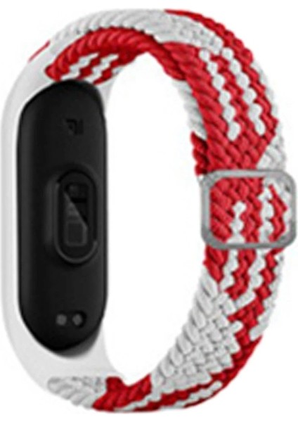 Xiaomi Mi Band 4 Star Kordon - BEYAZ-KIRMIZI-(5796)