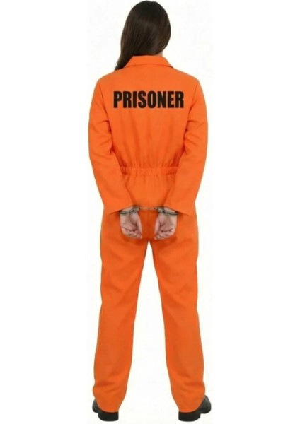 Turuncu Mahkum Kostümü | Kadın Hapishane Turuncu Kıyafeti Kostümü fiyatları