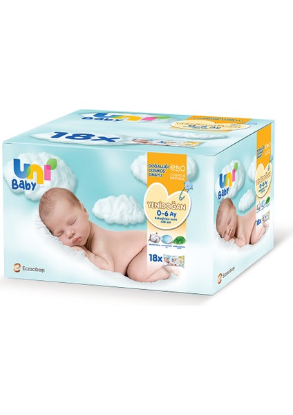 Yenidoğan Bebek Islak Mendil 0-6 Ay 18X40 Adet (2 Adet)