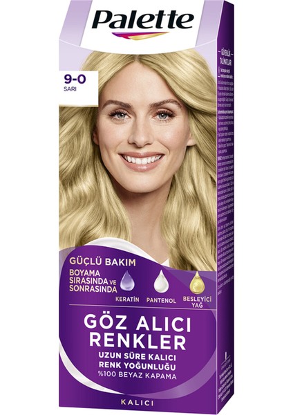 Icc 9-0 Sarı Saç Boyası 110 ml