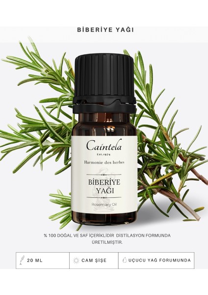 Biberiye Yağı 20 ml – %100 Doğal ve Saf, Kaş ve Kirpiklerin Dolgun ve Bakımlı Görünmesine Yardımcı