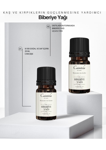 Biberiye Yağı 20 ml – %100 Doğal ve Saf, Kaş ve Kirpiklerin Dolgun ve Bakımlı Görünmesine Yardımcı fiyatları