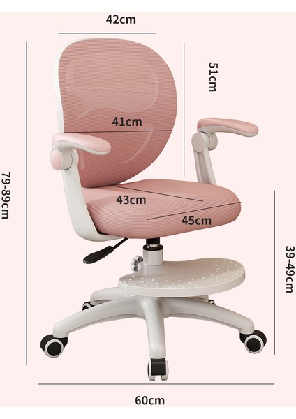 Buzzy Çocuk Çalışma Sandalyesi Pembe