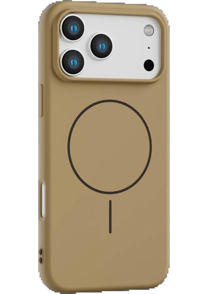 Apple iPhone 17 Pro Max Jully Magsafe Kapak - Çöl Titanyum