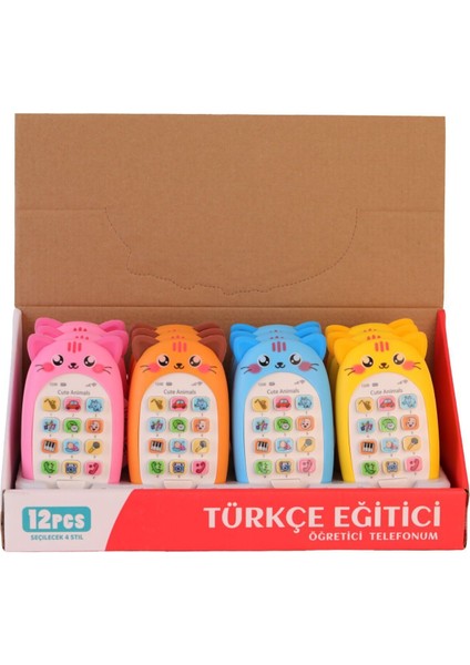 312-4 KUTUDA 12Lİ PİLLİ TÜRKÇE TELEFON(Belirtilen , tekli satış için adet ıdır.)