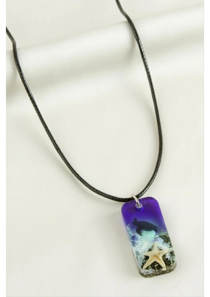 Ieg Deniz Yıldızı Dikdörtgen Epoksi Kolye fiyatları