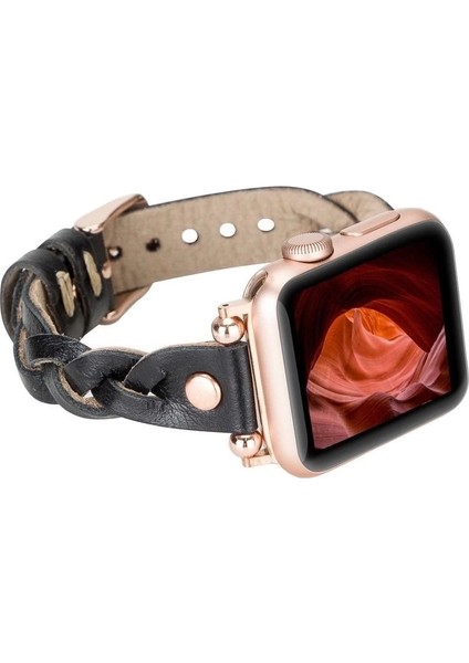 Apple Watch Uyumlu Deri Kordon Wanda 38-40-41MM Rt Rst1