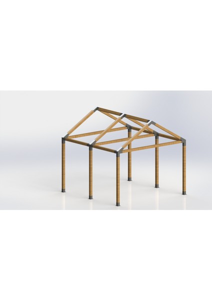 Ahşap Garaj Için Birleştirme Aparatları 10X10 ve 9x9 Seçenekleriyle modelleri