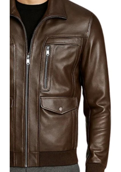 Duran Hakiki Deri Erkek Kestane Mont fiyatları