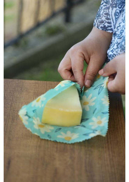 Tekrar Kullanabilen Doğal Balmumlu Gıda Saklama Kumaşı- 3'lü Karma Set fiyatları