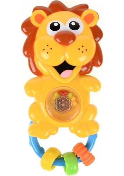 URT041-004 Babycim Neşeli Ssli Pilli Aslan Çıngırk