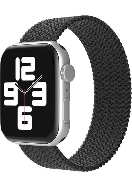 Apple Watch 38MM Ayarlı Solo Silikon Kordon - Siyah