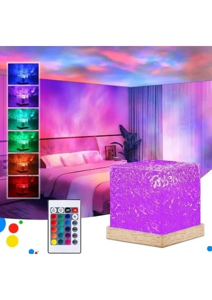 USB Dinamik Su Desenli Işık Dynamic Water Pattern Light