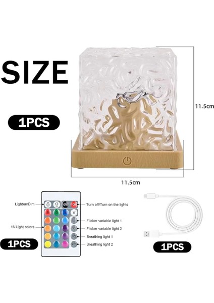 USB Dinamik Su Desenli Işık Dynamic Water Pattern Light indirimleri