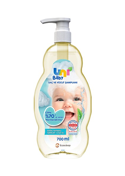 Unibaby Klasik Şampuan 700 ml (4 Adet)