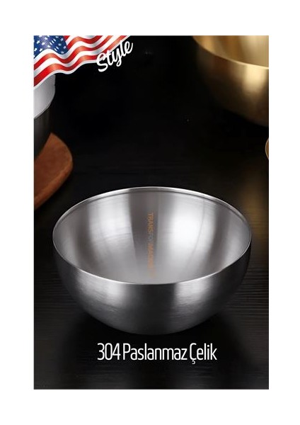 Turk Tıraş Tası 304 Paslanmaz Çelik