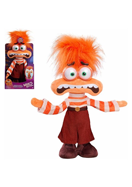Endişe Sesli Hareketli Peluş 25 cm Inside Out 2 (2 Adet)