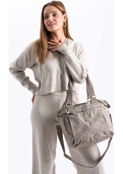 Su Geçirmez Paraşüt Kumaş Çapraz ve Omuz Askılı Kadın Çanta