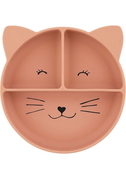 Silikon Vakumlu Bölmeli Tabak Mrs.cat (4 Adet)