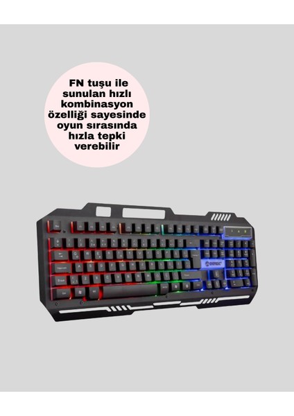 Gaming Klavye ve Mouse Seti PG8018 – Dayanıklı Tuşlar Hızlı Komut indirimleri
