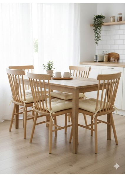 40X40 cm Bağcıklı Sandalye Minderi - Dekoratif Yumuşak Mutfak, Bahçe ve Balkon Minderi modelleri