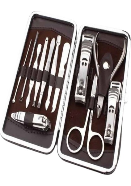 Tırnak Bakım Seti Tırnak Düzeltme Batık 12 Parça Çanta Tipi Manikür Pedikür - BI001V-4YYEA fırsatları
