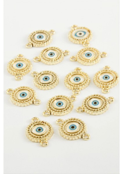 Göz Çift Kulplu Mineli Bileklik ve Kolye Ucu Aparatı 1 Adet