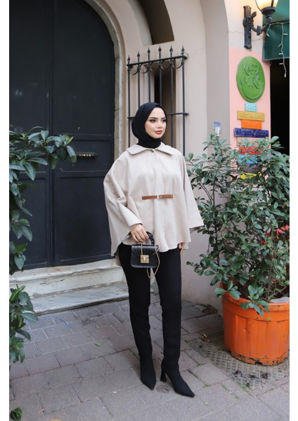 Kemerli Kaşe Pelerin fiyatları