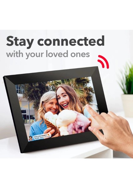 Dijital Fotoğraf Çerçevesi Wifi 10.1 Inç 32GB Dokunmatik Ekran, Uygulama Üzerinden Fotoğraf/video Paylaşımı modelleri