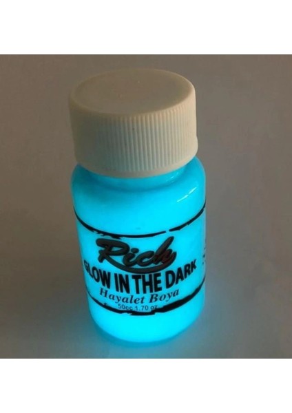Rich 3010 Mavi Karanlıkta Parlayan Hayalet Boya 50 cc