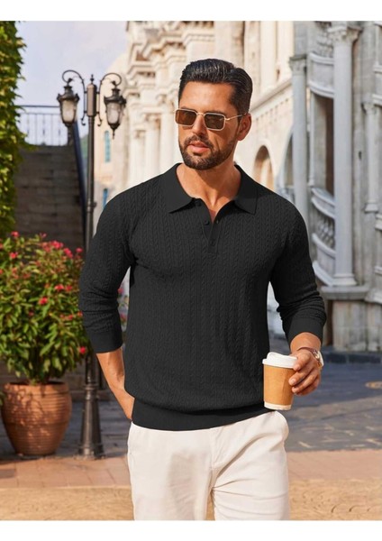 Metropol %100 Pamuk Polo Yaka Erkek Triko Kazak modelleri