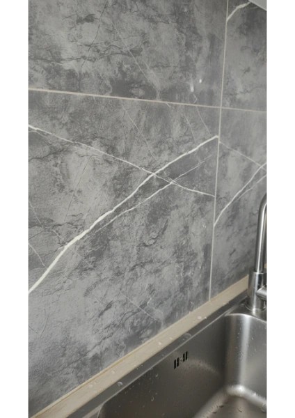 30X30 Antrasit Mermer Desenli Duvar Sticker