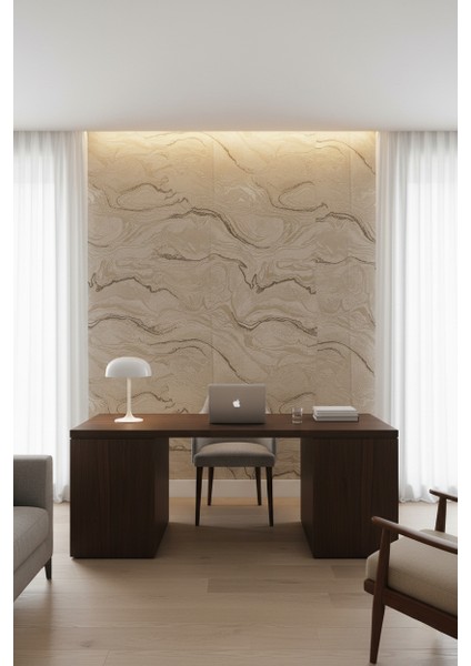 Ithal 16M2 Duvar Kağıdı 3boyutlu Mermer Desen Simli Silinebilir fiyatları