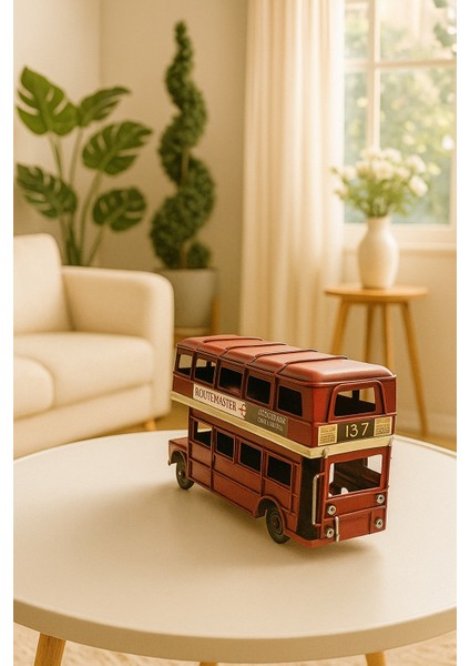 Dekoratif Metal Araba Londra Şehir Otobüsü modelleri