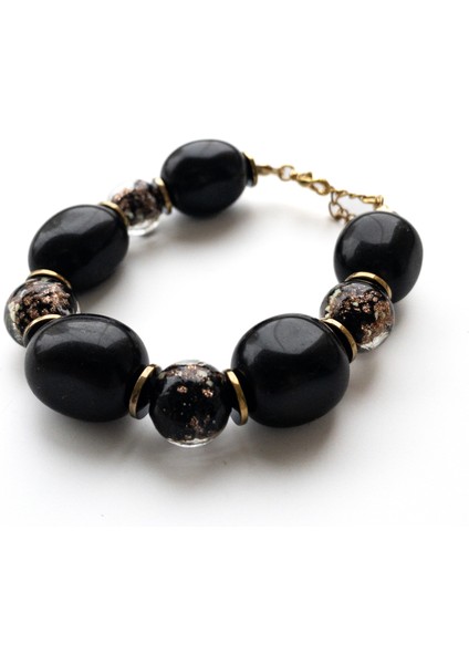 Selvan – Siyah Turmalin & Hematit Bileklik