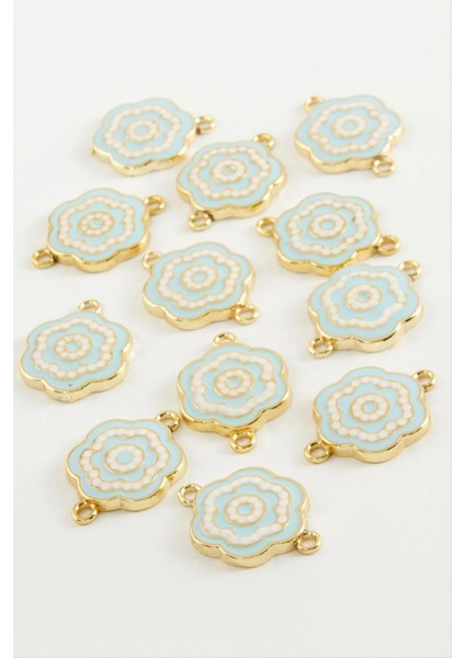 Çiçek Çift Kulplu Mineli Bileklik ve Kolye Ucu Aparatı 1 Adet