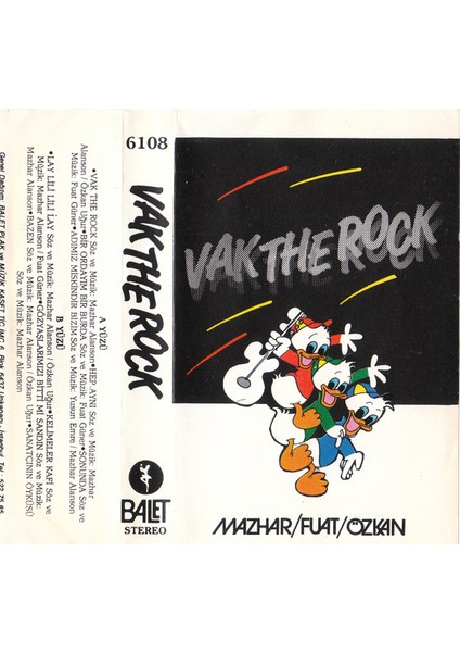 Mazhar / Fuat / Özkan – Vak The Rock Kaset
