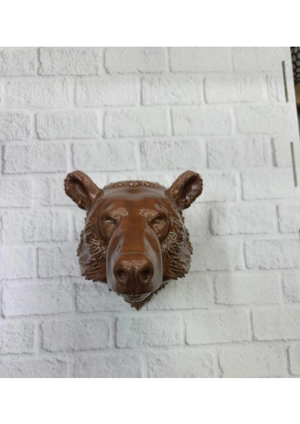 Bfs Dekoratif Ayı Duvar Heykeli Asılabilir Hediyelik 25X19 cm