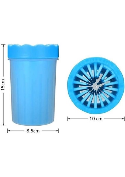 Silikon Jel Fırçalı Kedi Köpek Pati Ayak Yıkama Temizleme Kovası (Küçük) fırsatları