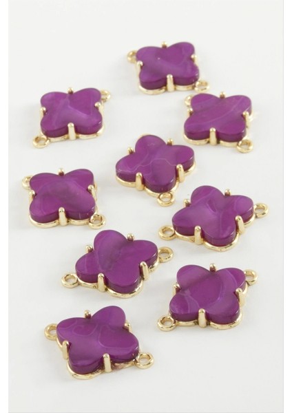 Çiçek Tek Kulp Polyester Bileklik ve Kolye Ucu Aparatı 1 Adet