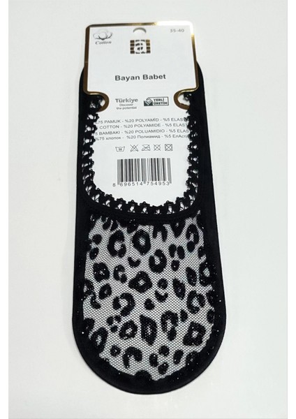 Ieg Benekli Dantel Babet Çorap