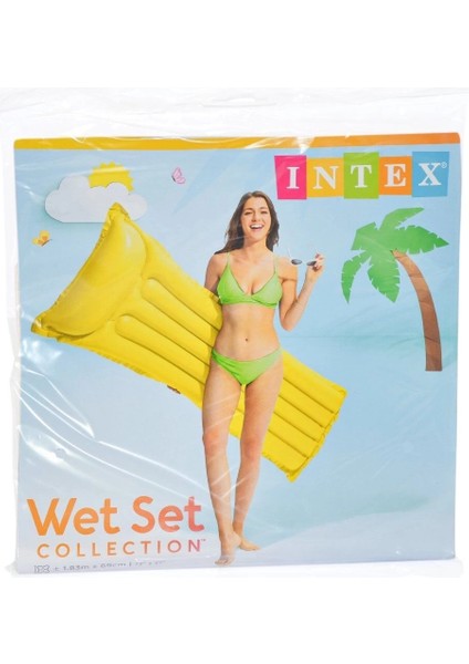 59703 Intex Renkli Deniz Yatağı 183X69 cm - 1 Adet Stokta Olan Gönderilir fiyatları