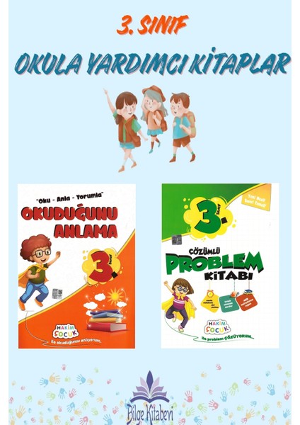 3.sınıf Okuduğunu Anlama + Çözümlü Problem Kitabı