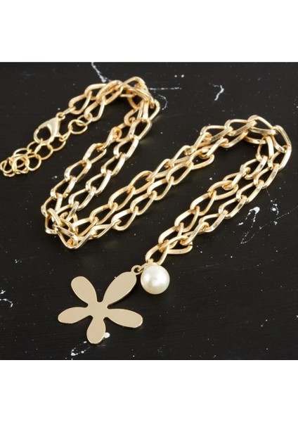 Ieg Çiçek Lüx Zincir Kolye