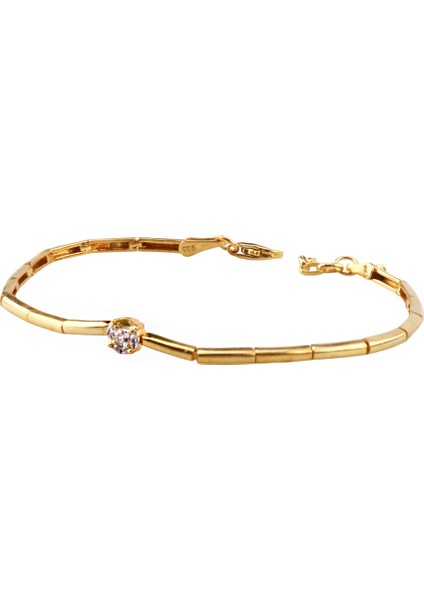 Tektaş Şık Gümüş Bileklik – 925 Ayar, Zirkon Taşlı, Ayarlanabilir (MS3802) fiyatları