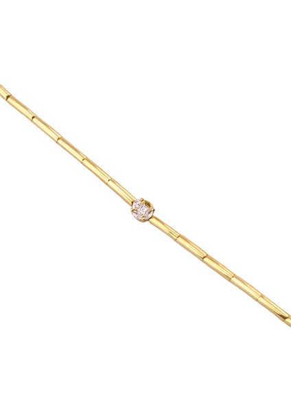 Tektaş Şık Gümüş Bileklik – 925 Ayar, Zirkon Taşlı, Ayarlanabilir (MS3802) modelleri