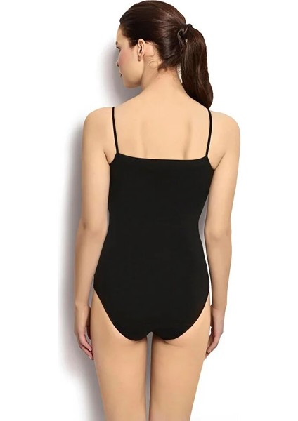 Kadın 5'li Siyah Likralı Ip Askılı Çıtçıtlı Body Atlet fırsatları