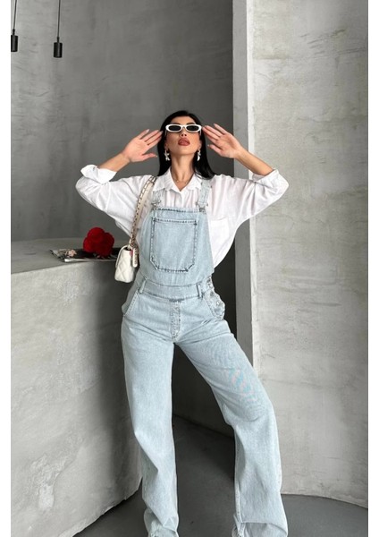 Pantolon Kar Yıkama Salopet Mavi D2514 fiyatları