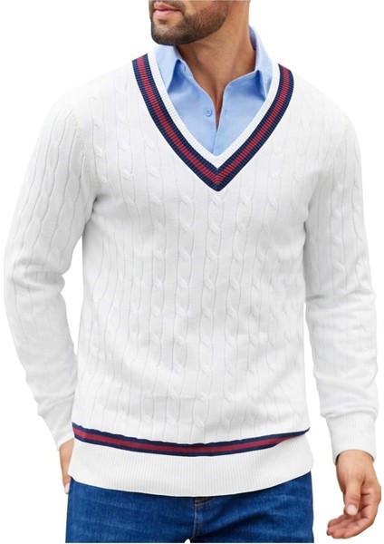 Alex %100 Pamuk V Yaka Triko Kazak indirimleri