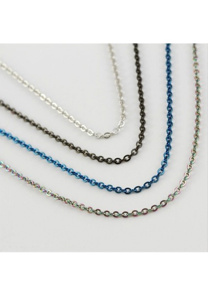 Ieg Ters Düz Çelik Zincirli Kolye 50 cm modelleri